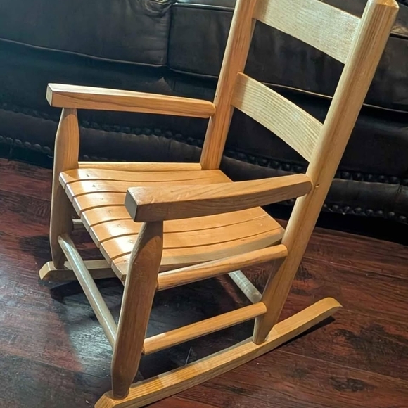 Wooden Rocking Chair - Picture 2 of 2